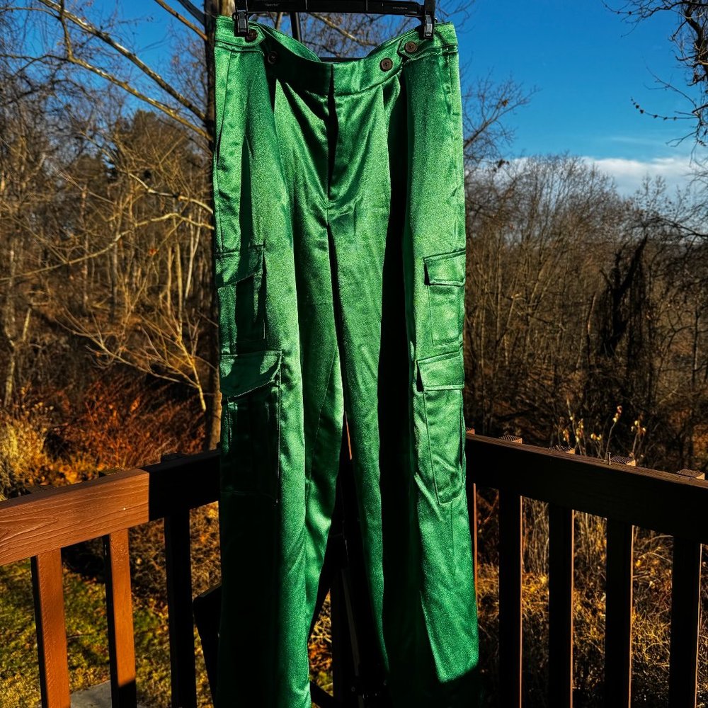A New Day large green metallic pants